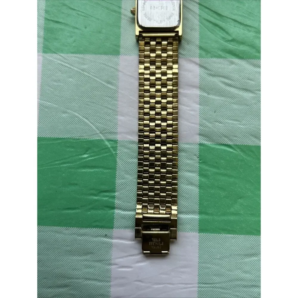 Gold Tone White Dial Women’s Quartz Watch